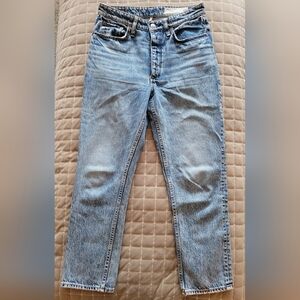 rag & bone Classic Blue Straight Ankle Jeans